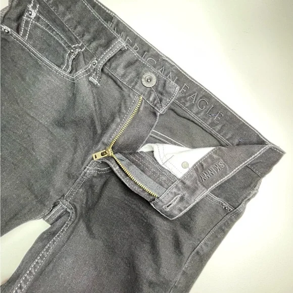 American Eagle Men’s Black Skinny Jeans | 28x32 - Picture 6 of 11